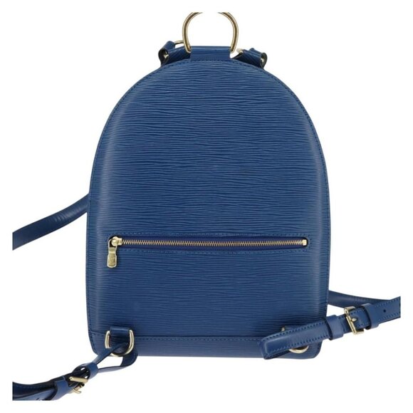 LOUIS VUITTON Epi Mabillon Backpack Blue M52235 LV Auth 141956 - Picture 3 of 16